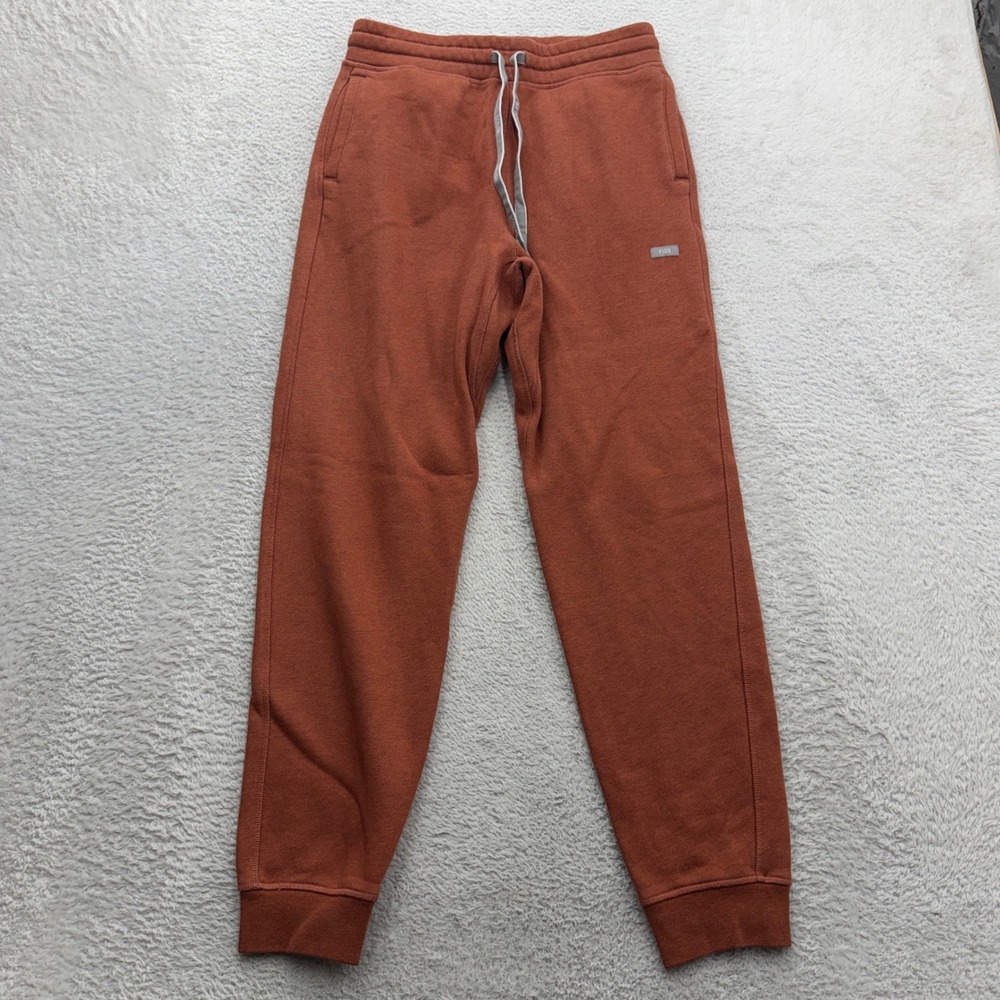 Figs Tansen Jogger Pants Rust Orange‎ Fleece Lined W22LW2006 Mens XS